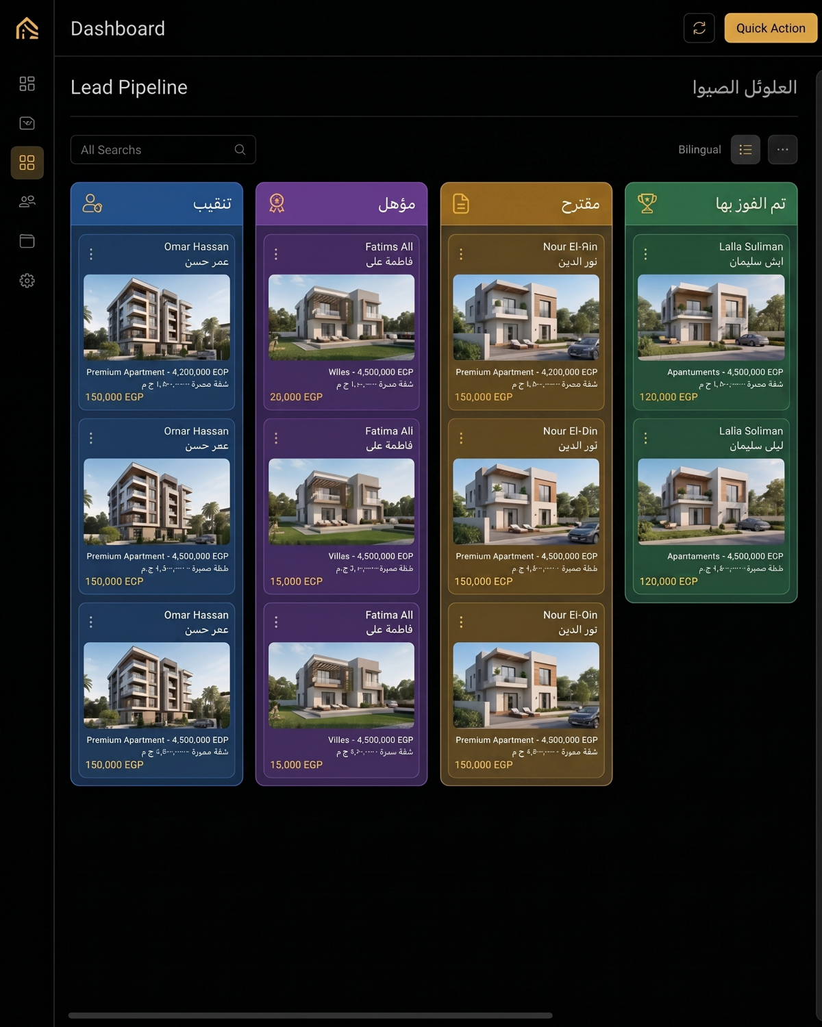 CRM Lead Pipeline Dashboard